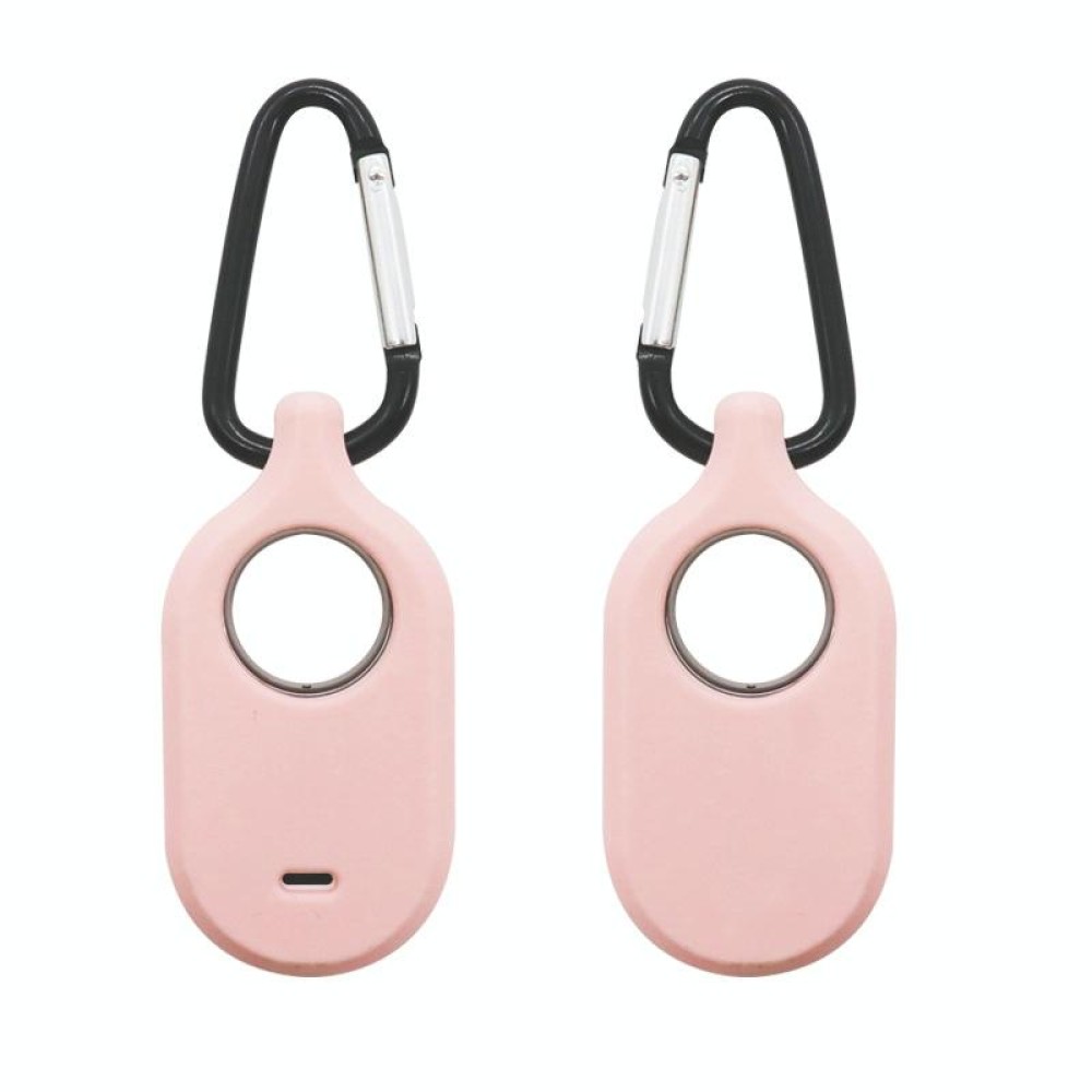 For Samsung Galaxy SmartTag2 With Key Ring Silicone Protective Case, Style: D Buckle Pink