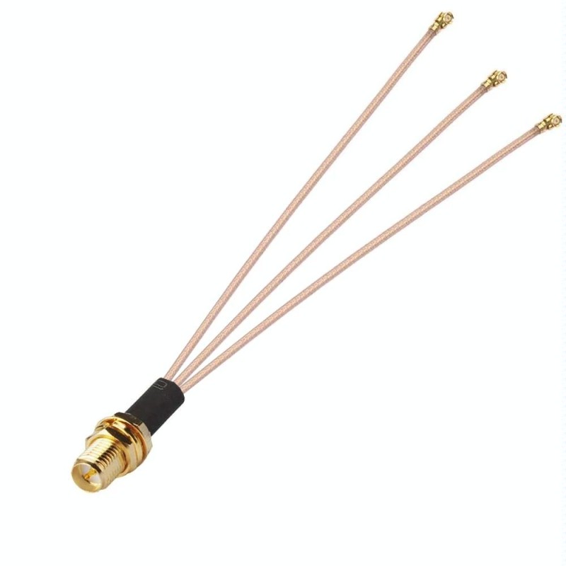 1 In 3 IPX To RPSMAK RG178 Pigtail WIFI Antenna Extension Cable Jumper(20cm)