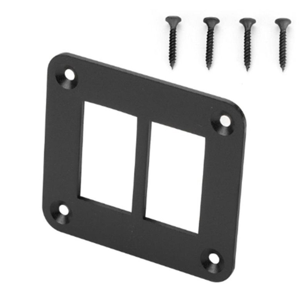 Road Aluminum Rocker Switch Panel Housing Bracket for Narva Type Boats Automotive Switch Parts, Specification: 2 Holes