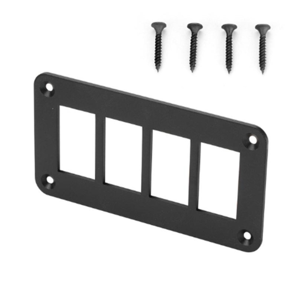 Road Aluminum Rocker Switch Panel Housing Bracket for Narva Type Boats Automotive Switch Parts, Specification: 4 Holes