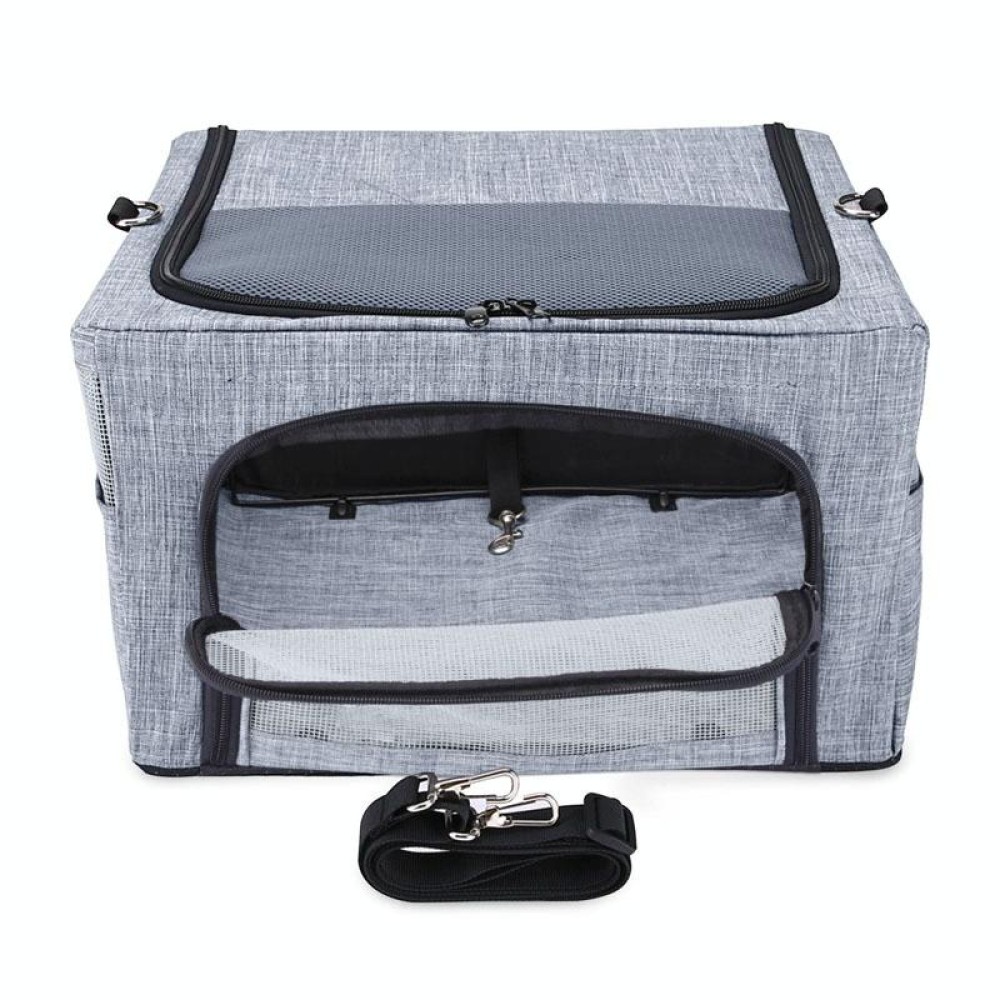 Car Pet Kennel Bag Foldable Storage Dog Passenger Basket, Model: Conventional(Gray)