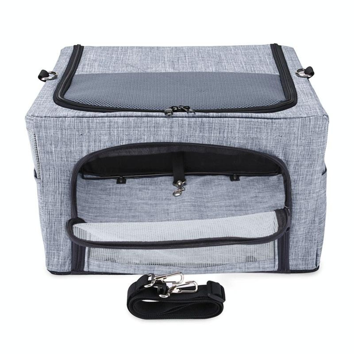 Car Pet Kennel Bag Foldable Storage Dog Passenger Basket, Model: Conventional(Gray)