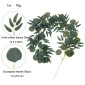 Artificial Greenery Eucalyptus Leaf Vine Simulation Rattan Home Decoration, Style: 1m Eucalyptus+5 Leaves Willow Gray White