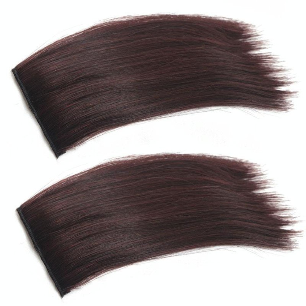 2pcs /Pack Invisible Pad Hair Roots Both Sides Puffy Wig Piece Faux Hair Extension Pad Hair Piece, Color: 10cm Dark Brown