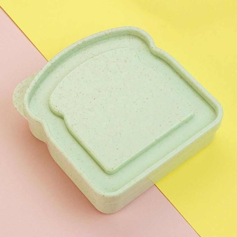 Home Toast Sandwich Storage Box Outdoor Portable Plastic Preservation Box(Green)