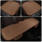 Automotive Fiber Linen Striped Four-Season Seat Cushion, Color: Brown Back Row