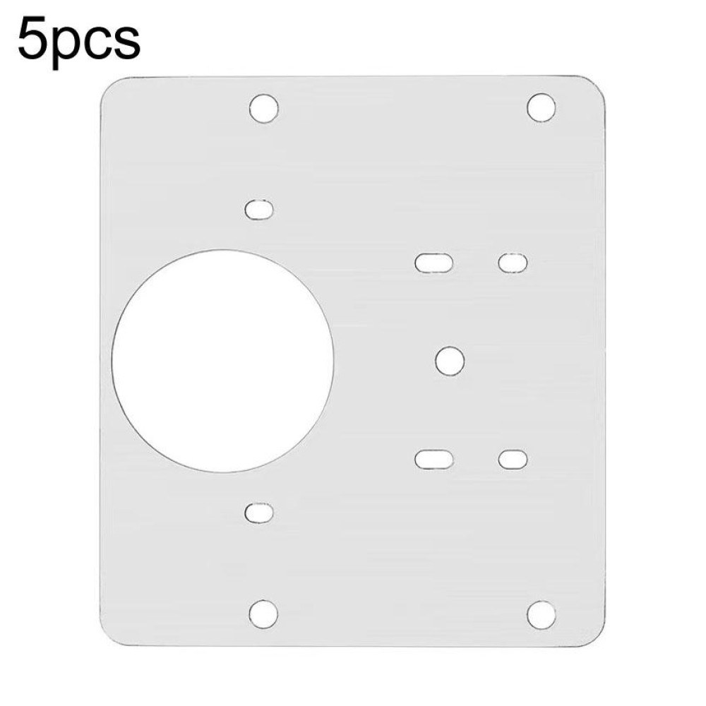 5pcs Cabinet Door Repair Hinge Mounting Plate Hinge Fixing Panel Installing Piece Tool, Size: 80 x 80mm