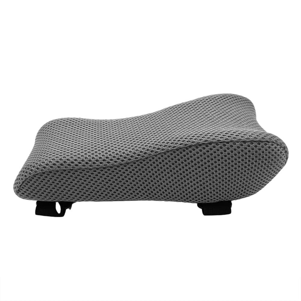 Curve Three-dimensional Support Memory Foam Office Chair Armrest Pad, Color: Gray Grid