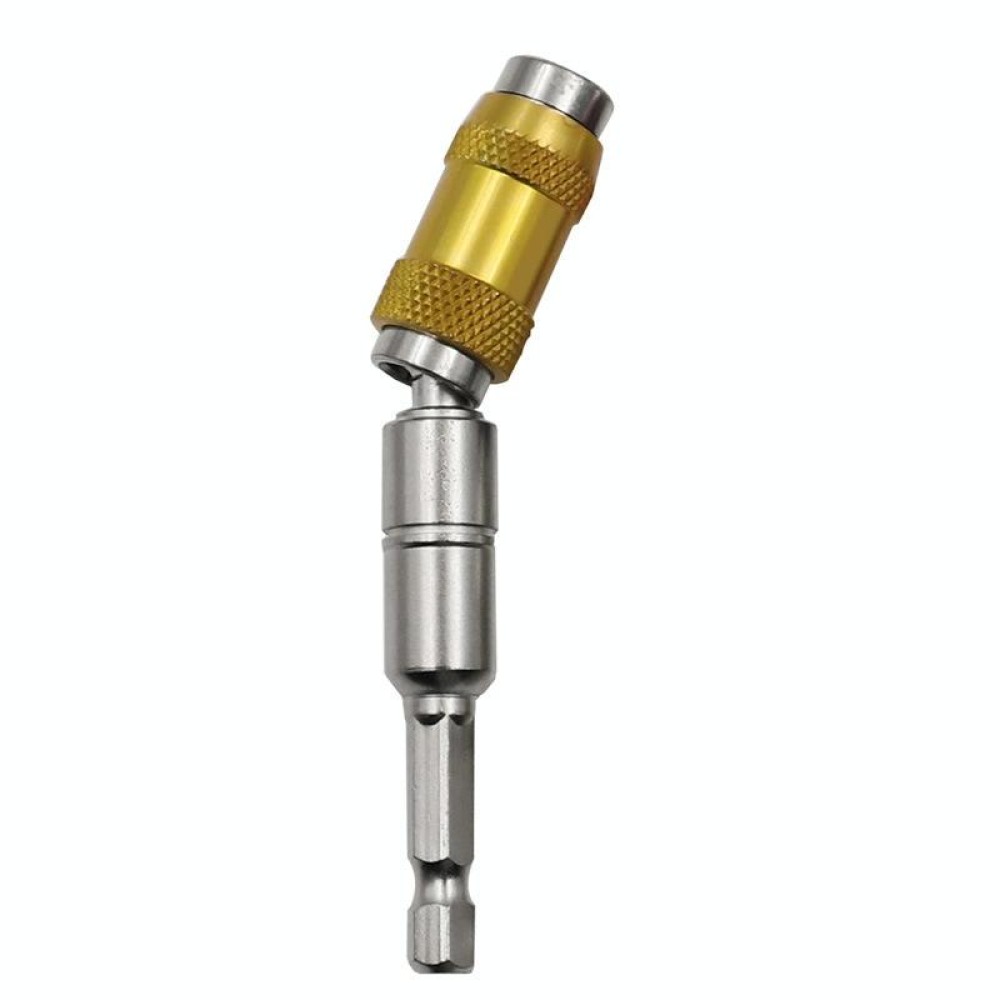 Hexagonal Shank Quick Release Self-Locking Joint Extension Rod Electric Drill Driver Extension Quick Conversion Bits(Silver+Yellow)