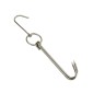 Stainless Steel Double Ring Duck Cooker Hanger Outdoor Barbecue Hanging Hook Stand, Specs: 6 Centi 9 Inch Wax Ring 40cm