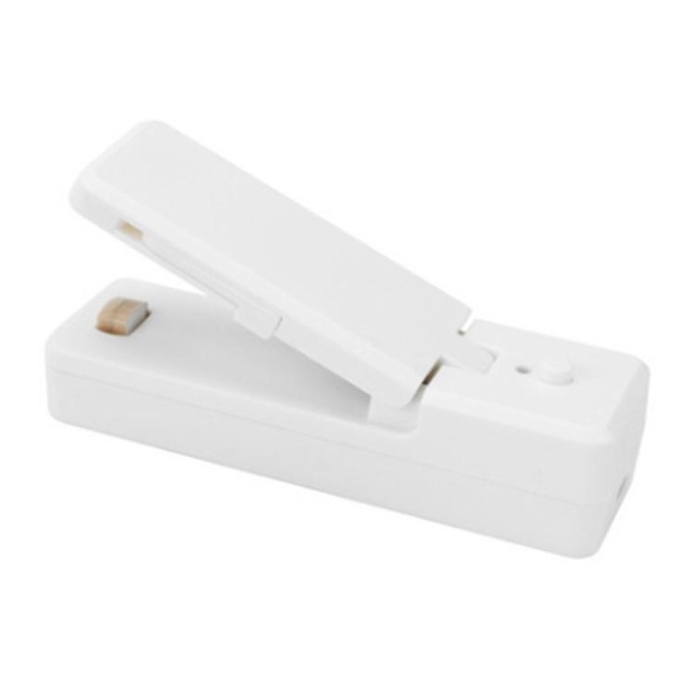 USB Charging Mini Magnetic Sealing Machine Portable Sealing Clip Food Moisture-proof Sealer(White)