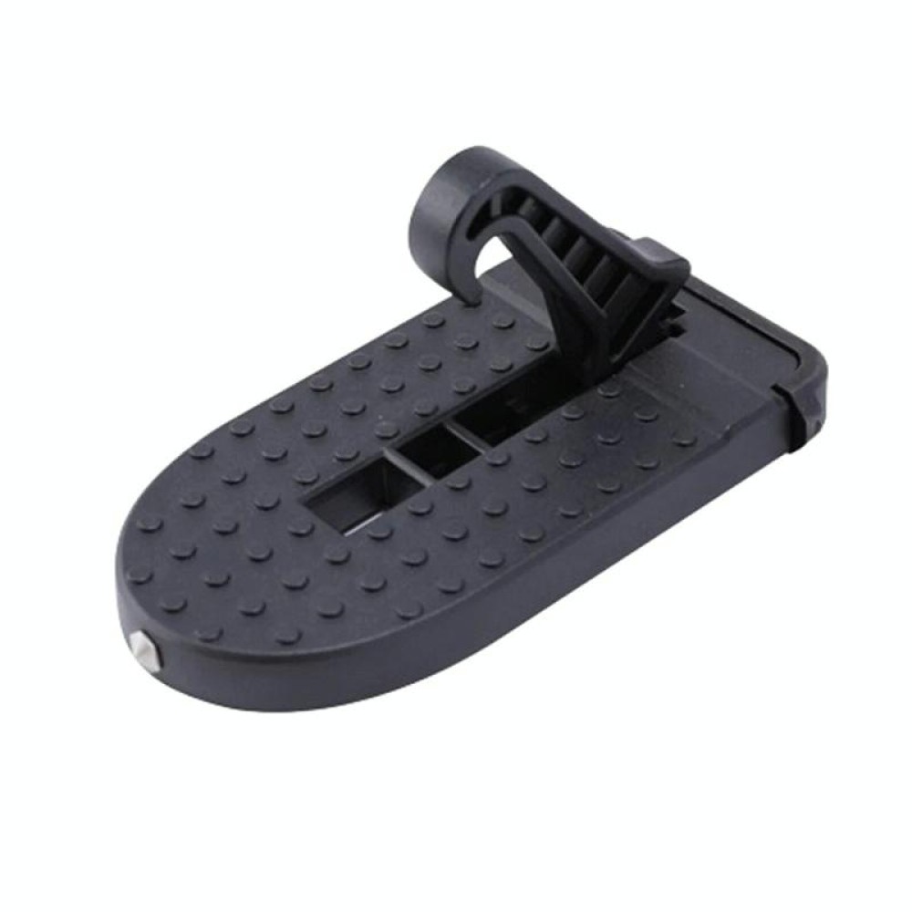 Car Hook Door Foldable Foot Pedal with Safety Hammer(Black)