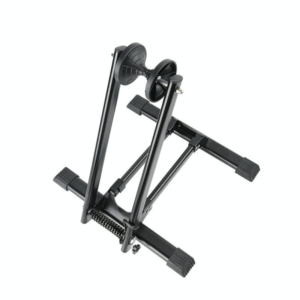 Bicycle Folding Parking Display Stand Portable Maintenance Support Stand(Black)