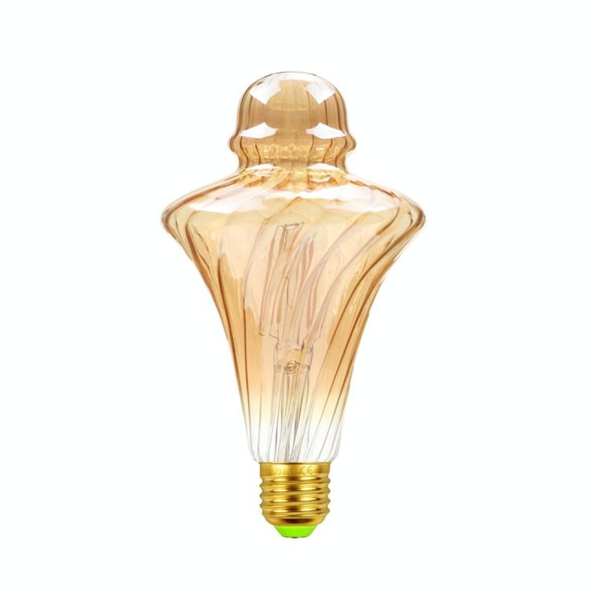 E27 Screw Port LED Vintage Light Shaped Decorative Illumination Bulb, Style: Straw Hat Gold(110V 4W 2700K)