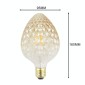 E27 Screw Port LED Vintage Light Shaped Decorative Illumination Bulb, Style: Strawberry Gold(220V 4W 2700K)