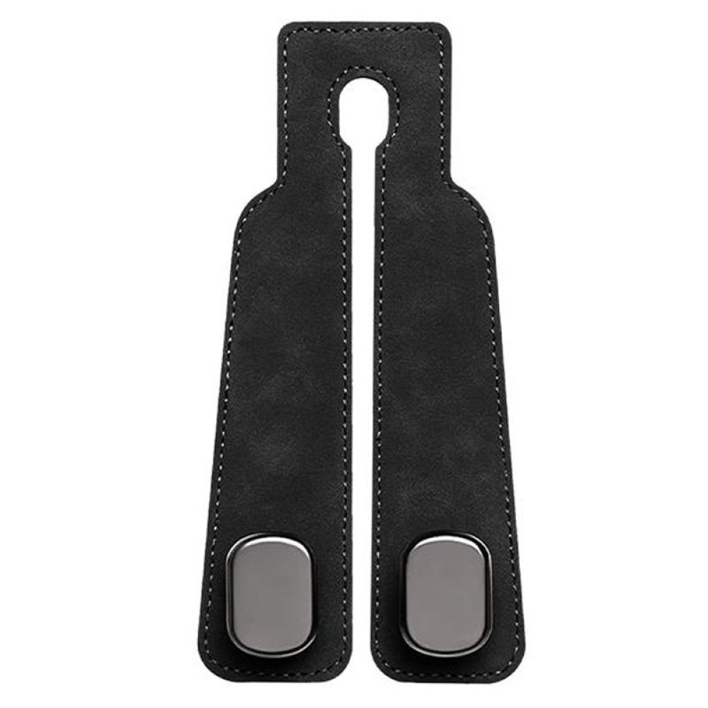 Car Seat Mack Multifunctional Metal Hook Mobile Phone Holder, Style: No Mark(Black)