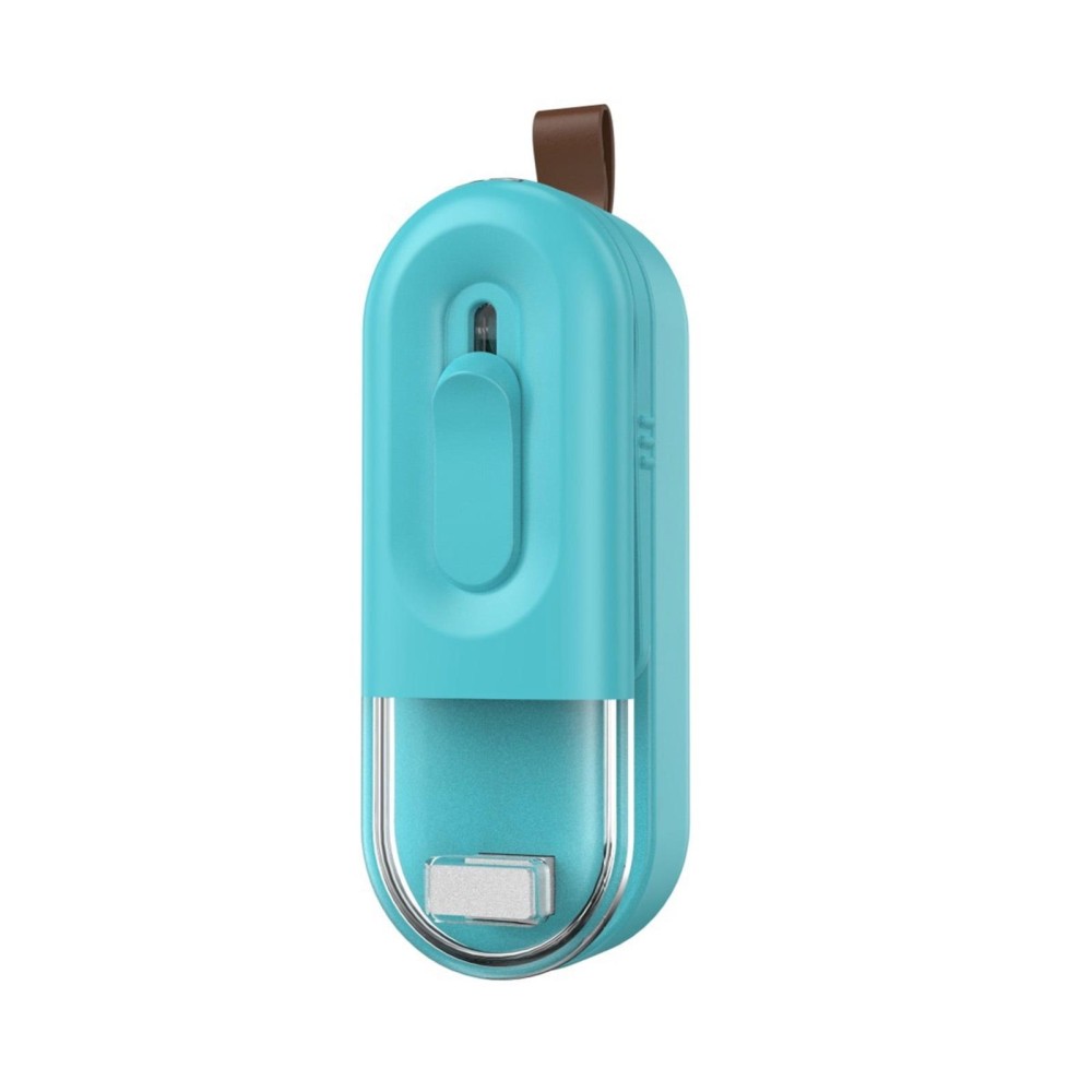 Food Packaging Sealer 2 In 1 Magnetic Mini Handheld Vacuum Sealer Machine With Cutter(Lake Blue)