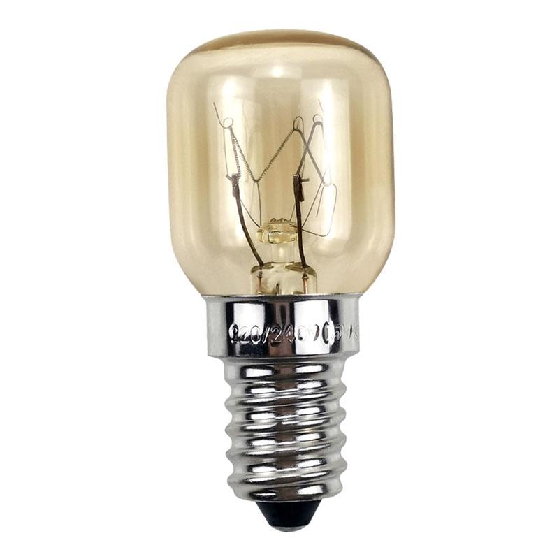 E14 Salt Crystal Lamps High Temperature Resistant Oven Light Bulb, Power: 25W Copper Nickel Plating Lamp Head(2700K Warm White)