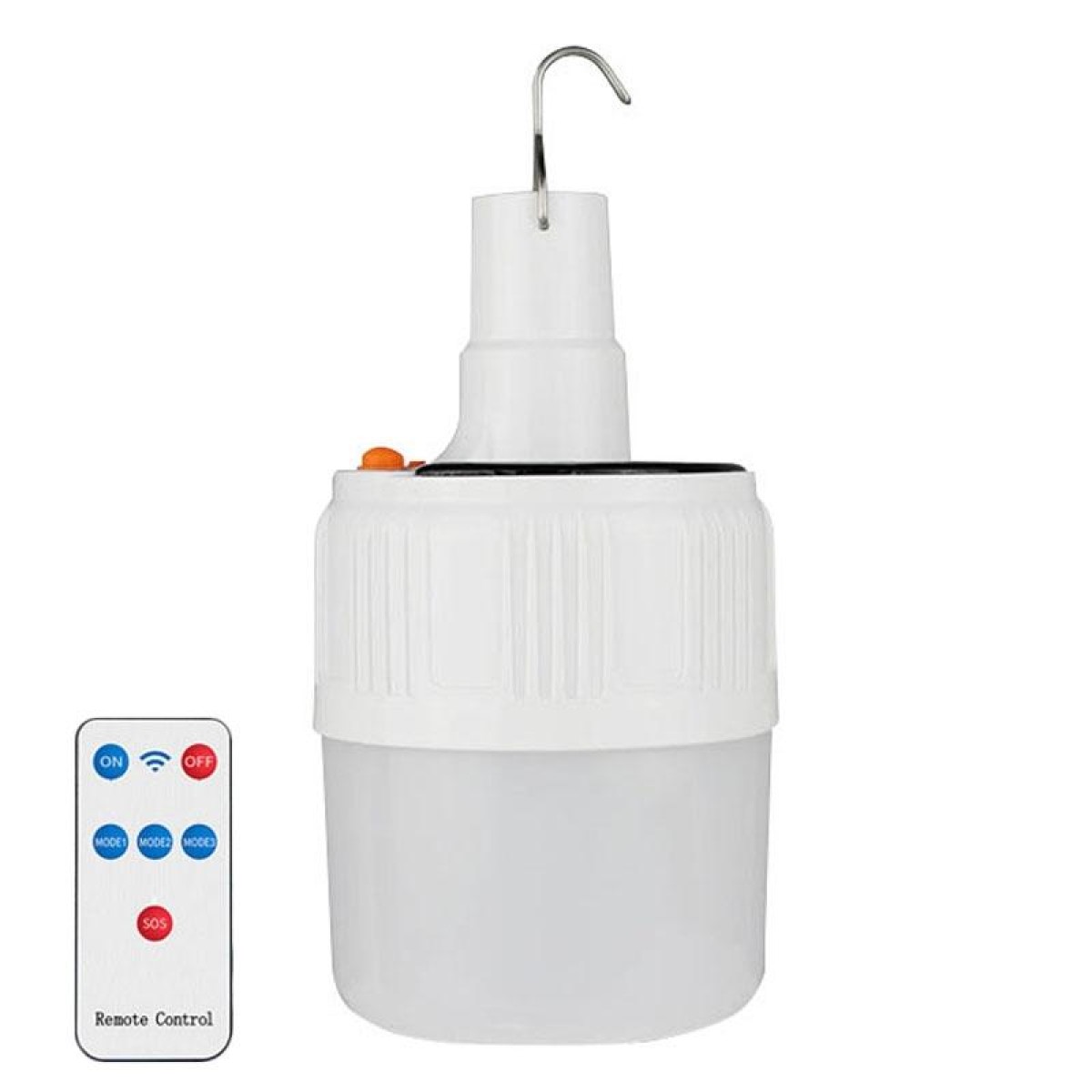 Rechargeable LED Solar Bulb Light Waterproof Night Market Stall Energy Saving Lamp, Model: 24LED Remote Control
