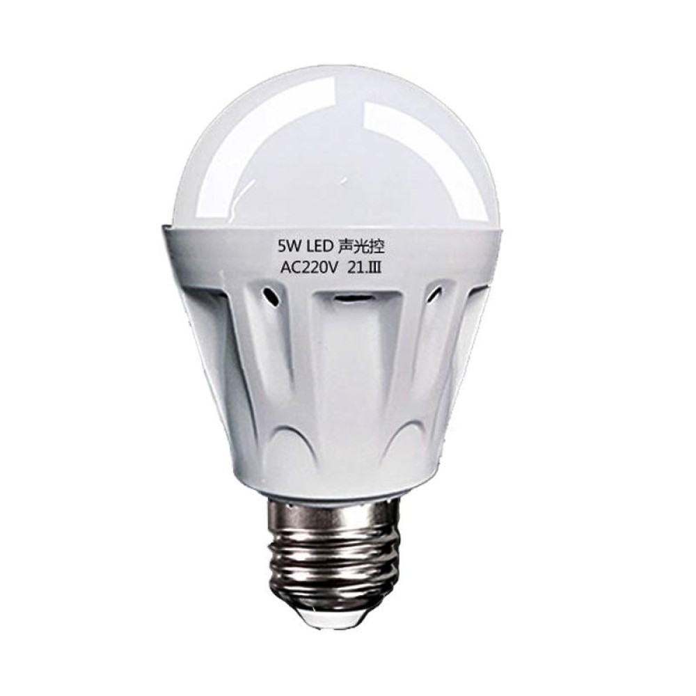 E27 LED Sound/Light Control Bulb Stair Corridor Human Body Sensor Light, Power: 7W(High-quality)