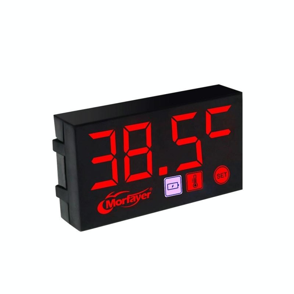 Compact LED Digital Display Time Voltmeter, Specification: 2 in 1 Temperature Red