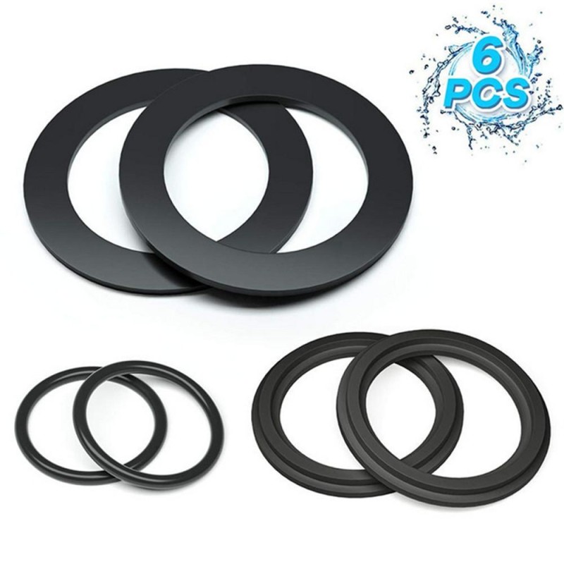 6pcs /Set For Intex Pool Plunger Valves O-Ring Rubber 25076RP Washer Ring Kit