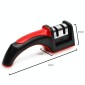 Ceramics Knife Sharpener with Square Handle(Red)