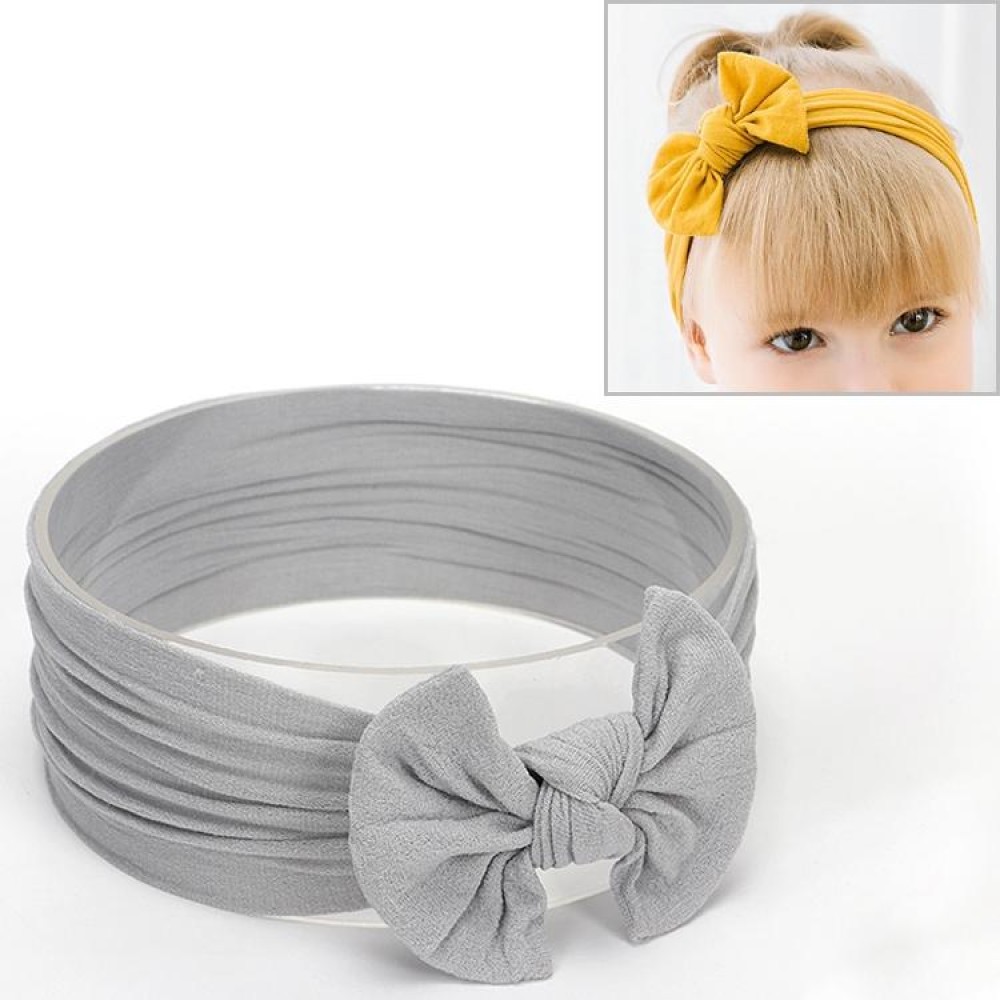 Cute Bowknot Infant Baby Girl Hairband Headwear Headbands(Gray#15)