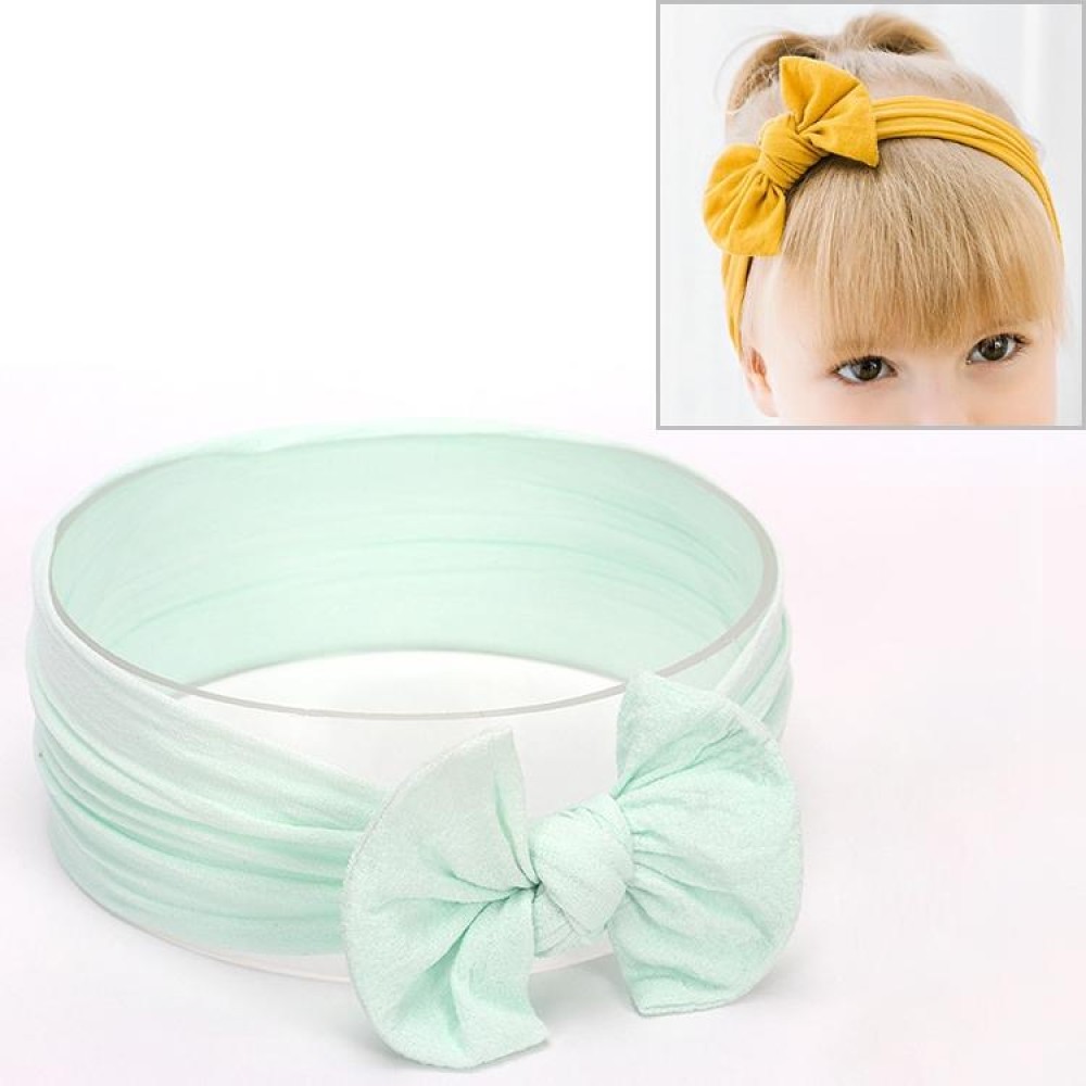 Cute Bowknot Infant Baby Girl Hairband Headwear Headbands(Mint Green#12)