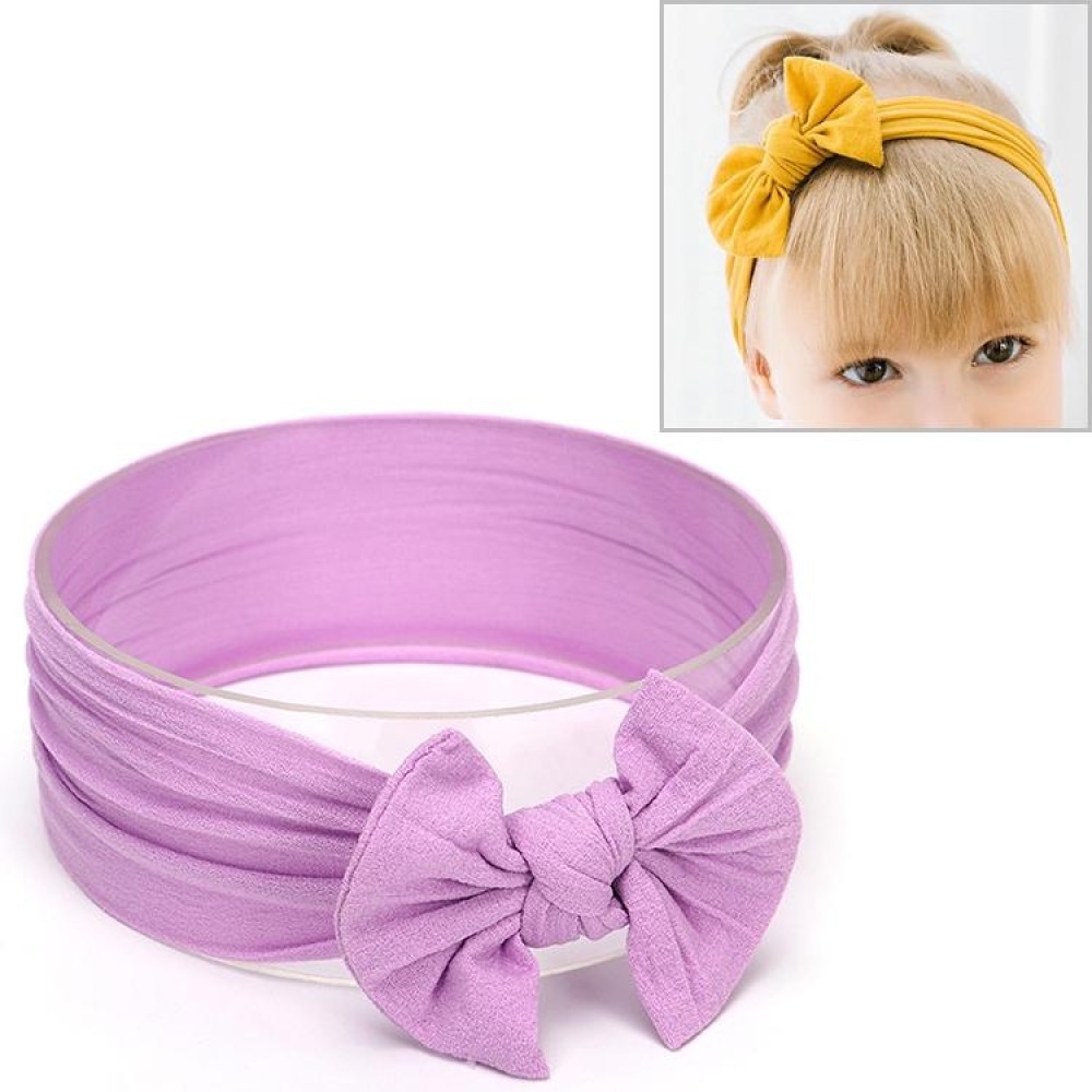 Cute Bowknot Infant Baby Girl Hairband Headwear Headbands(Purple#13)