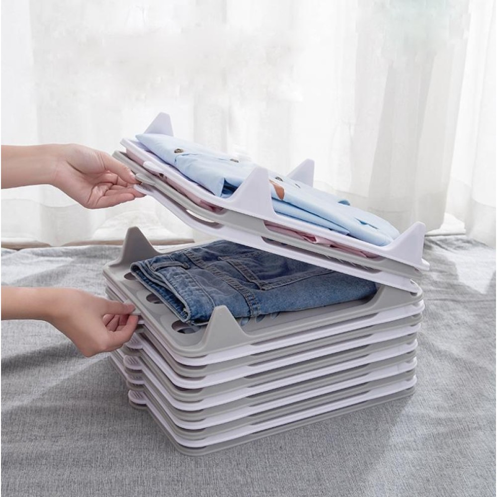 Multifunctional Quick Folding Clothes Board Clothes Folding Storage Artifact, Size:Small(Gray)