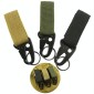 2PCS Outdoor Camping  Carabiner Backpack Hooks Olecranon Molle Hook Survival Gear EDC Nylon Keychain Clasp(Army Green)