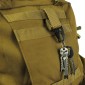 2PCS Outdoor Camping  Carabiner Backpack Hooks Olecranon Molle Hook Survival Gear EDC Nylon Keychain Clasp(Khaki)