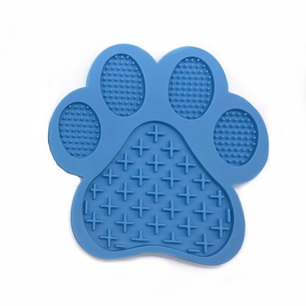 Silicone Pet Licking Pad Slow Food Pad Dog Nursing Training(Blue)