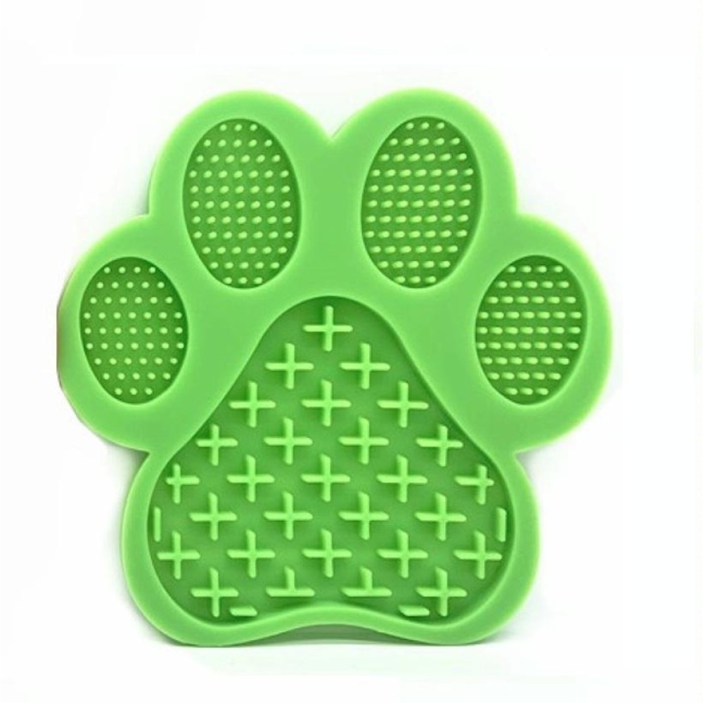 Silicone Pet Licking Pad Slow Food Pad Dog Nursing Training(Green)