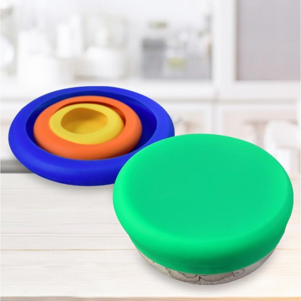 3 Sets 4 in 1 Silicone Fresh-Keeping Cover Set Multifunctional Fruit And Vegetable Sealable Stretchable Silicone Bowl Cover Random Color Delivery