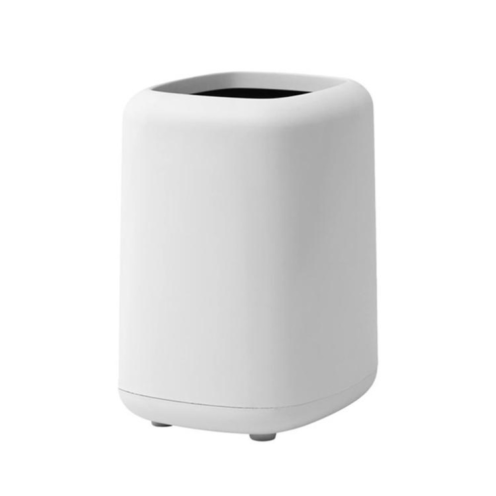 Household Kitchen Office Double-layer Trash Can(White)