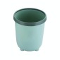 Household Living Room Press-ring Trash Can Bedroom Bathroom Toilet Paper Basket, Size:S 22.5x25cm(Green)