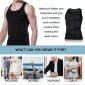 Men Slimming Body Shaper Vest Underwear, Size: XXL(White)