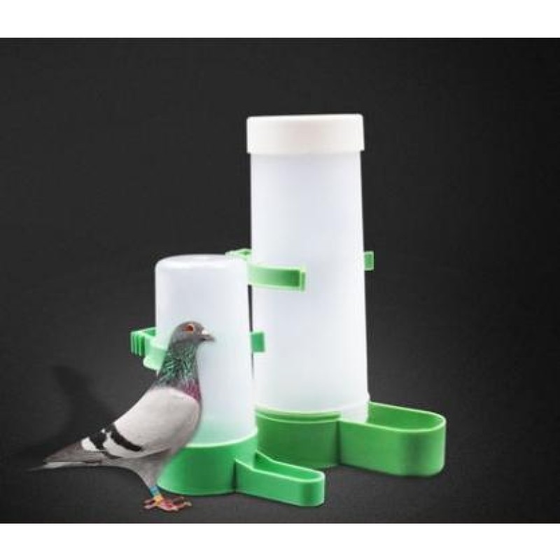 10 PCS Practical Birds Feeding Equipment Parrot Bird Drinker Watering Feeder with Clip(S)