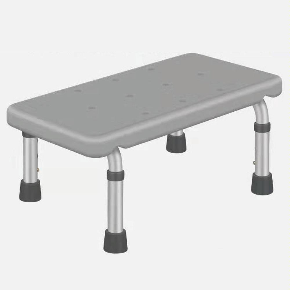Lightweight Non-slip Mat Shower Stool Safety Step Stool(Gray)