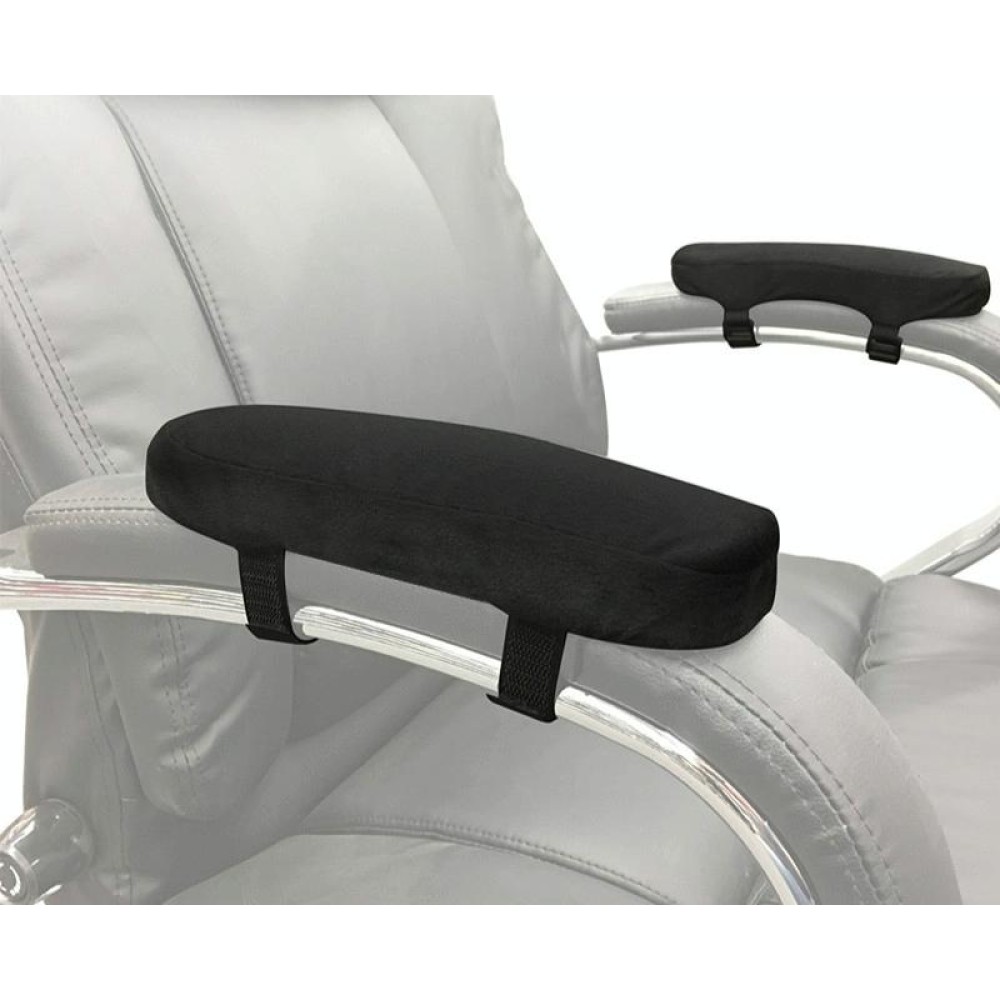 Chair Armrest Cushion Office Chair Pillow Pad Elbow Rest Cushion(Black)