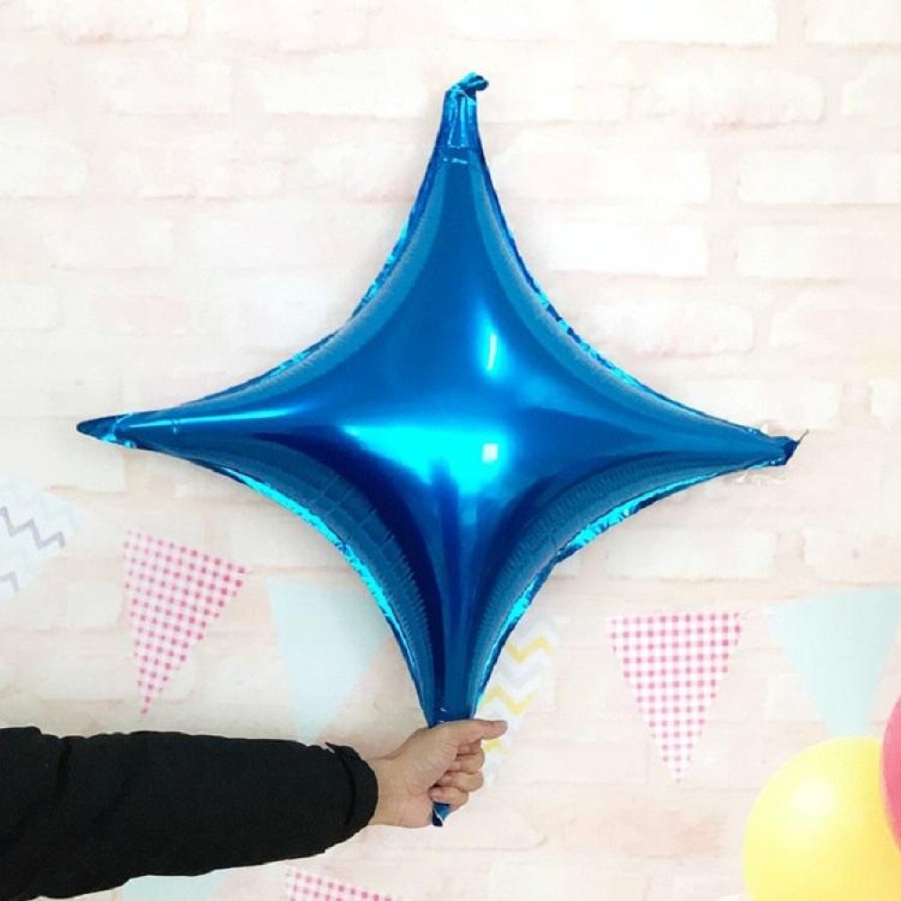 10 PCS Four-pointed Star Children Party Decoration Balloon Theme Bbirthday Balloon Package Accessories, Size:24 inches, Color:Blue