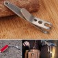 EDC Bag Key Ring Suspension Clip with Metal Key Ring Buckle Carabiner Stainless Steel Outdoor Tool