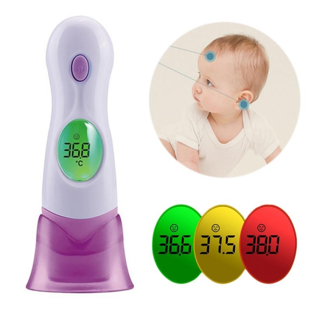 GT Infrared Body Thermometer Digital LCD Electronic Thermometer Ear Forehead Kids Fever Health Care Tool(Purple)