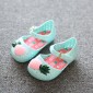 Mini Pineapple Fruit Hole Summer Jelly Children Shoes Plain Rain Boot, Shoe Size:26(Black)