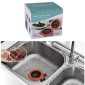 Portable Handheld Outfall Water Tank Strainer Sink Filter Floor Drain Bathroom Kitchen Gadget(Green)