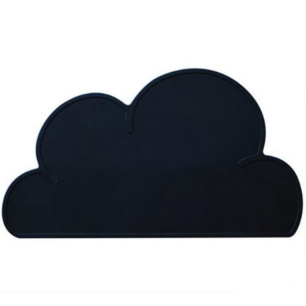 Children Cloud Silicone Placemat Waterproof Environmental Protection Student Table Mat, Color:Black