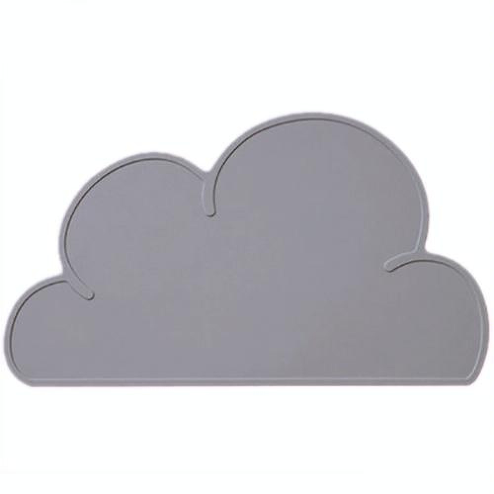 Children Cloud Silicone Placemat Waterproof Environmental Protection Student Table Mat, Color:Dark Gray