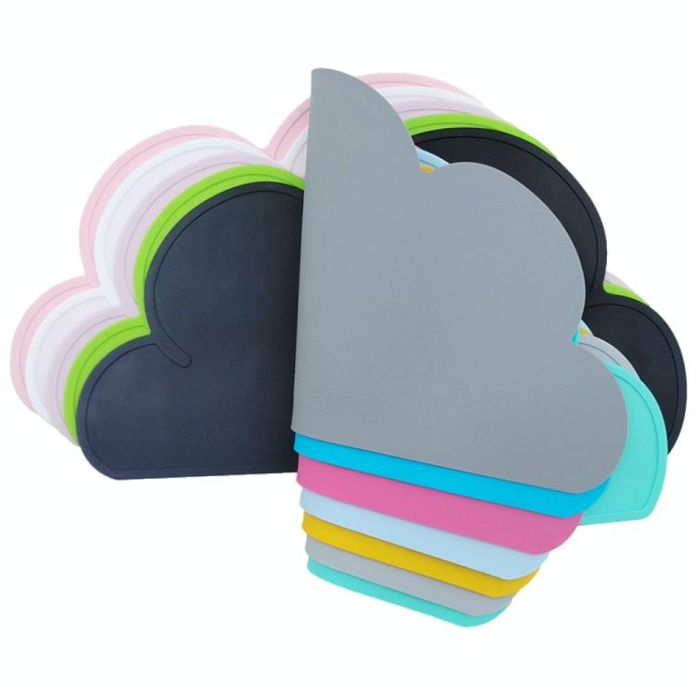 Children Cloud Silicone Placemat Waterproof Environmental Protection Student Table Mat, Color:Dark Gray